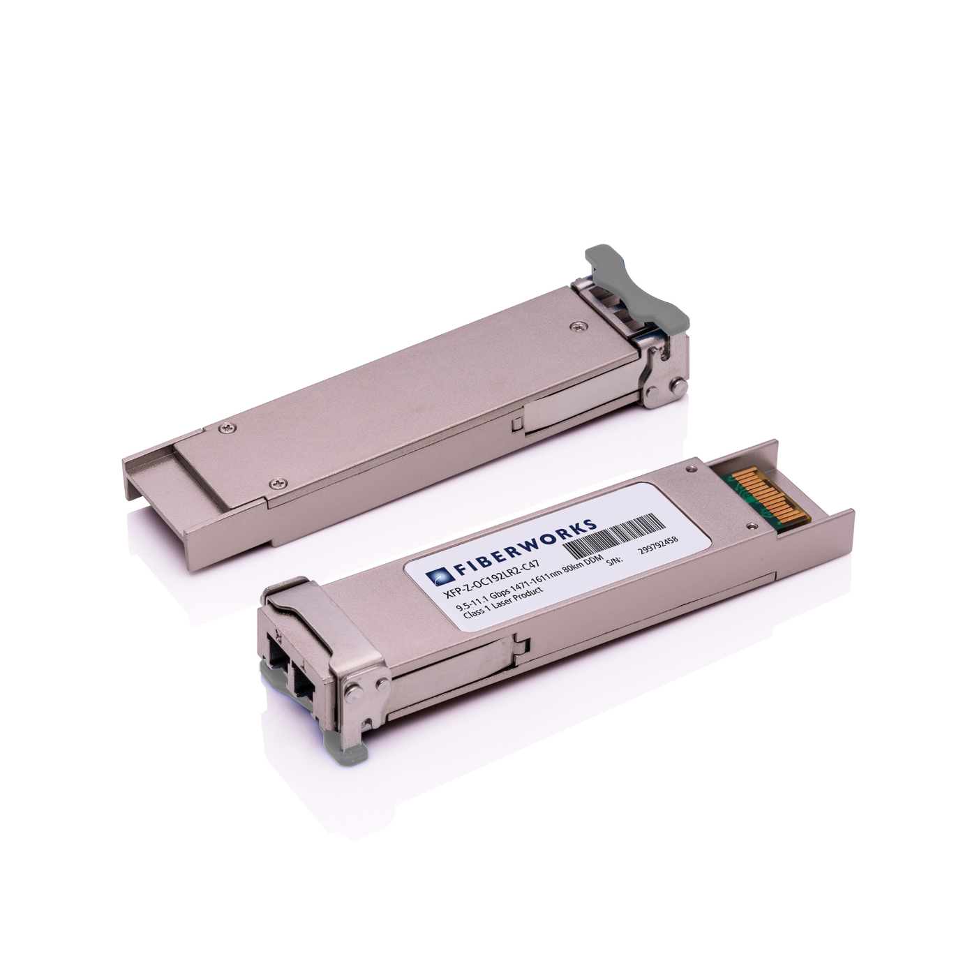 XFP-Z-OC192LR2-C47-C Fiberworks AS  XFP, L-64.2, 9.5-11.1 Gbps, 80km CWDM 1471 nm, 24dB, SM, Cisco