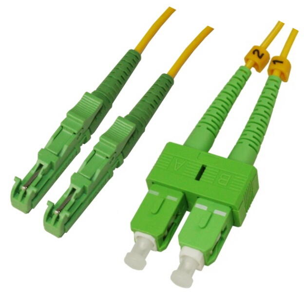 P-SM9-D2Y-E2A-SCA-xx Fiberworks AS  Patch SM DPX E2000/APC-SC/APC xx m 9/OS2 G.657.A2 2x &#248;2mm Yellow