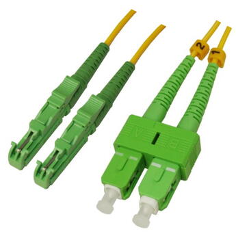 P-SM9-D2Y-E2A-SCA-xx Fiberworks AS  Patch SM DPX E2000/APC-SC/APC xx m 9/OS2 G.657.A2 2x &#248;2mm Yellow