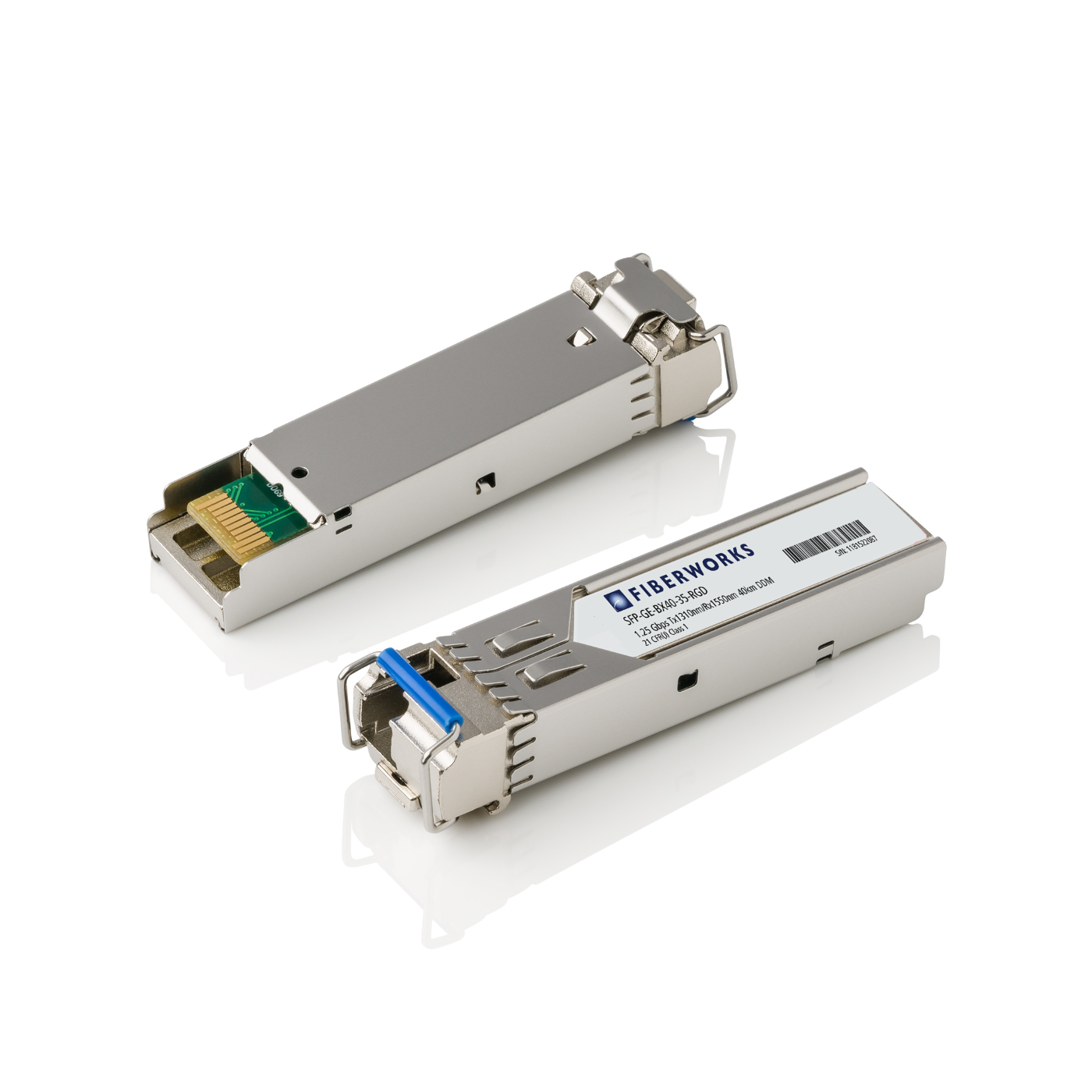 SFP-GE-BX40-35-RGD Fiberworks AS  SFP BiDi, 1.25Gbps GigE, SM, 40km,I-temp TX/RX=1310/1550nm, 18dB, LC
