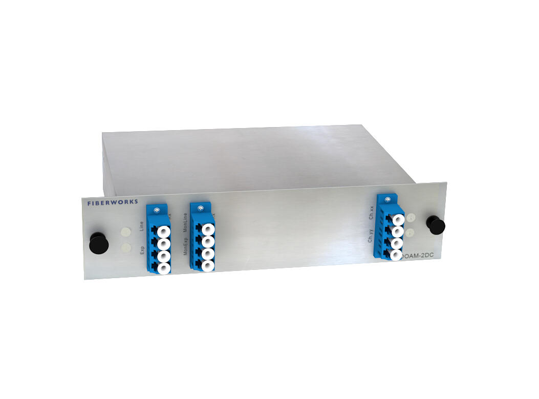 F-DOADM-2DC-MLU-5152 Fiberworks AS  Fiberworks 2 ch. DWDM OADM w/mon.ports C51 &amp; C52, "drop and continue", LC