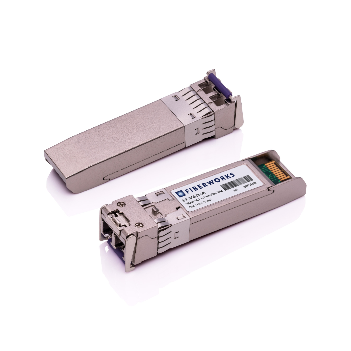 SFP-10GE-ZR-C49-D Fiberworks AS  SFP+, 10GBase-LR, DDM, 80km CWDM 1491nm, 25dB, SM, Dell