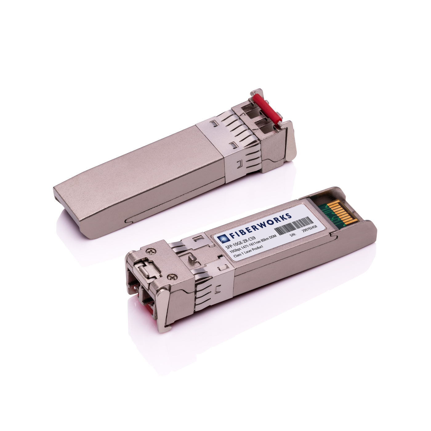 SFP-10GE-ZR-C59-D Fiberworks AS  SFP+, 10GBase-LR, DDM, 80km CWDM 1591nm, 25dB, SM, Dell