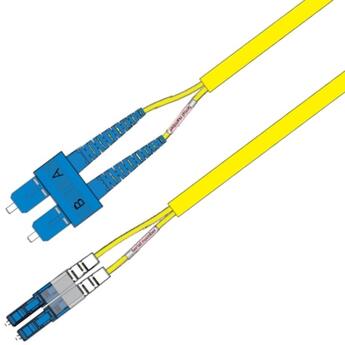 P-SM9-D5Y-LCU-SCU-xx Fiberworks AS  Snor SM DPX Forsterket LC/UPC-SC/UPC x m 9/OS2 G.657.A1 3x5mm Ruggedized Yellow