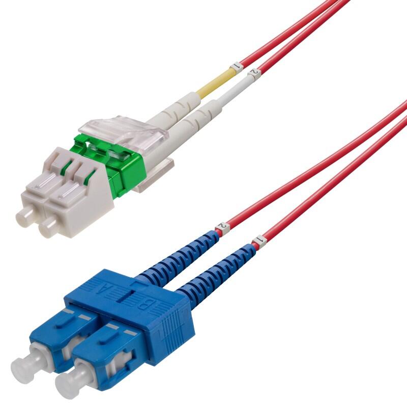P-SM9-D2R-LCA-SCU-15 Fiberworks AS  Patch SM DPX LC/APC-SC/UPC 15 m 9/OS2 G.657.A2 2x ø2mm Red