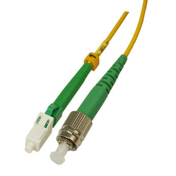 P-SM9-S2Y-FCA-LCA-10 Fiberworks AS  Patch SM SPX FC/APCR-LC/APC 10 m 9/OS2 G.657.A2 &#248;2mm Gul