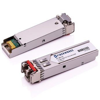 SFP-L80D-C59-IN Fiberworks AS  SFP, 1.25 Gbps GigE, DDM, 80km CWDM 1591 nm, 24dB, SM/MM, Intel