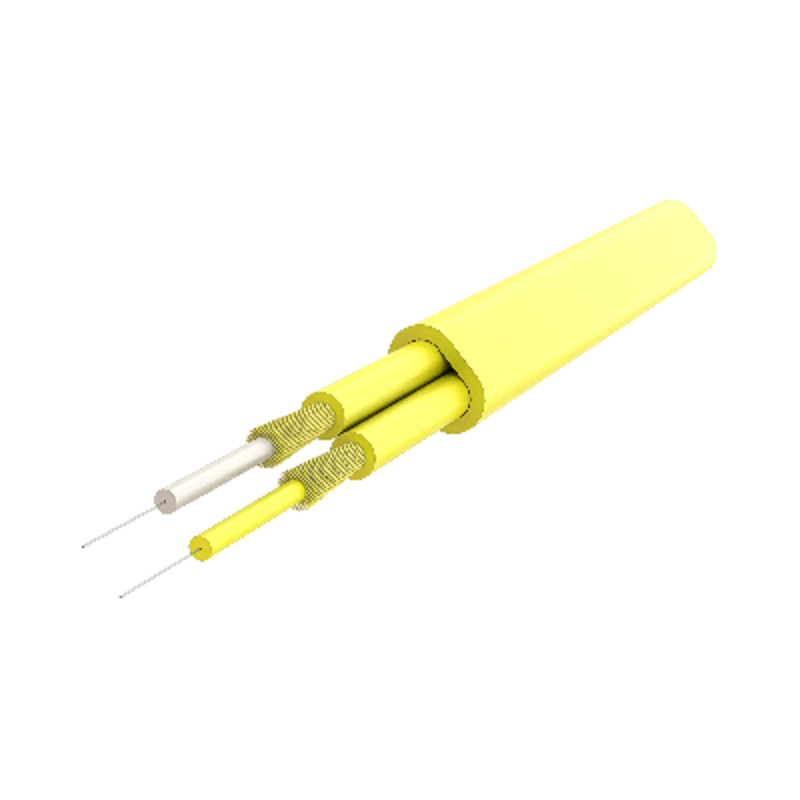 P-SM9-D5Y-LCU-LCU-xx Fiberworks AS  Snor SM DPX Forsterket LC/UPC-LC/UPC x m 9/OS2 G.657.A1 3x5mm Ruggedized Yellow