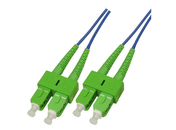 Snor SM DPX SC/APC-SC/APC xx m 9/OS2 G.657.A2 2x ø2mm Blå 