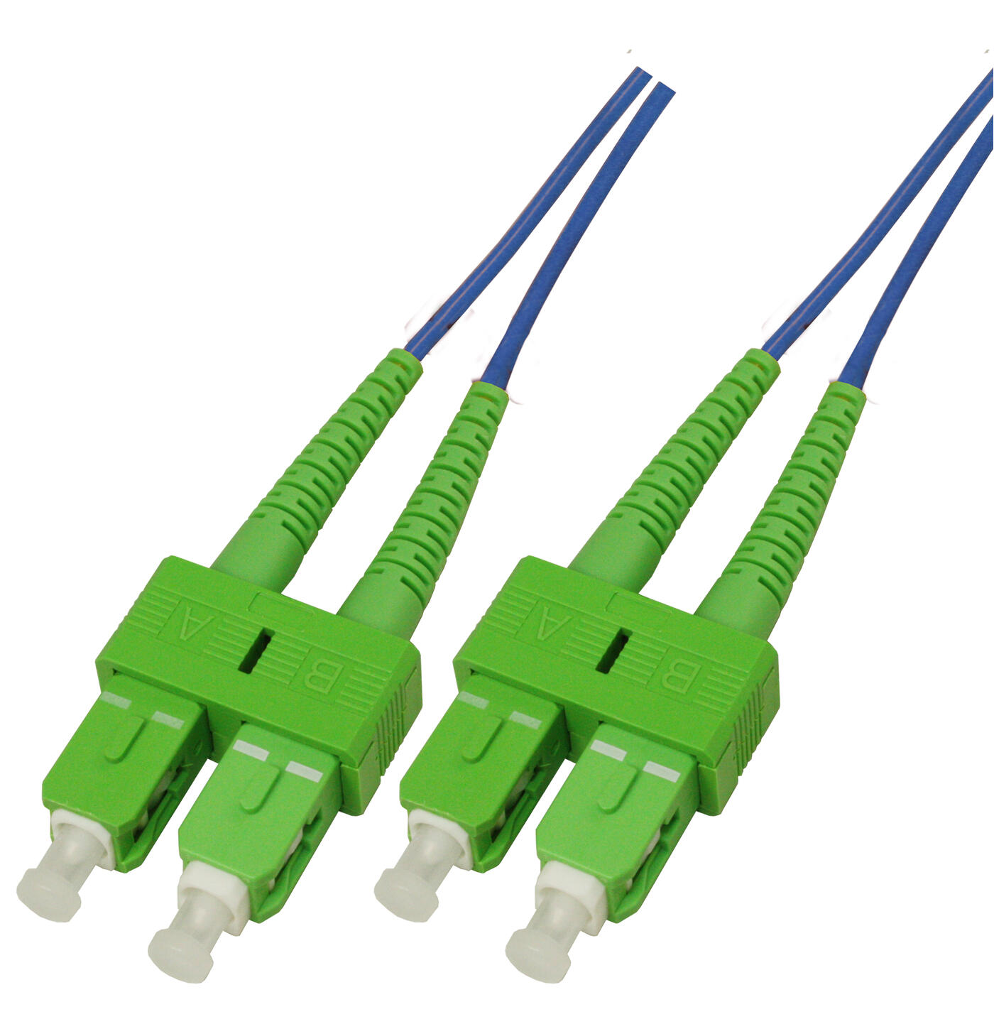 P-SM9-D2B-SCA-SCA-xx Fiberworks AS  Snor SM DPX SC/APC-SC/APC xx m 9/OS2 G.657.A2 2x &#248;2mm Bl&#229;