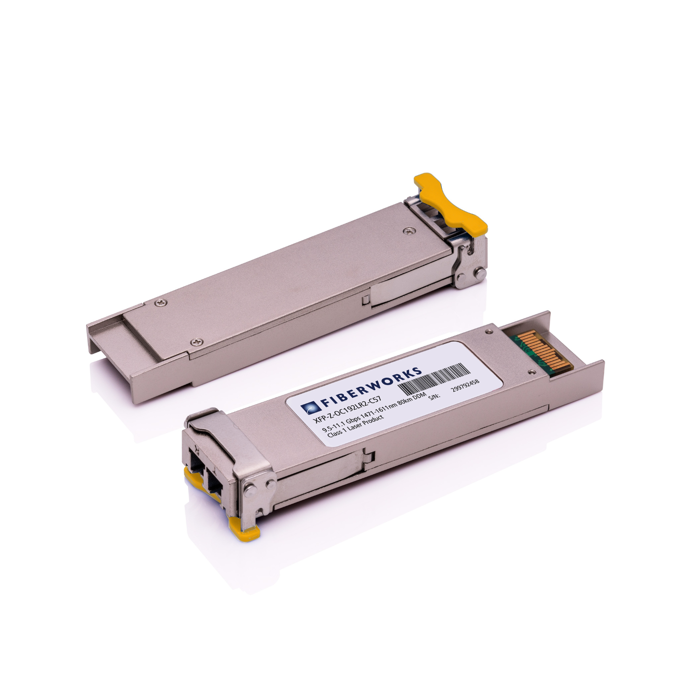 XFP-Z-OC192LR2-C57-C Fiberworks AS  XFP, L-64.2, 9.5-11.1 Gbps, 80km CWDM 1571 nm, 24dB, SM, Cisco