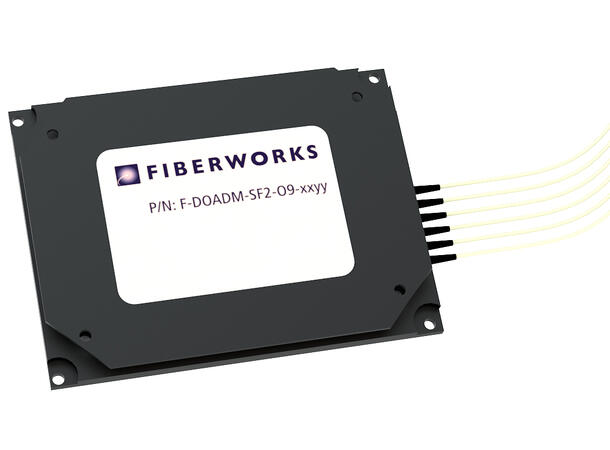 Fiberworks 2 ch. DWDM OADM east+west C19 & C20, metal box for splicing, 900µm 