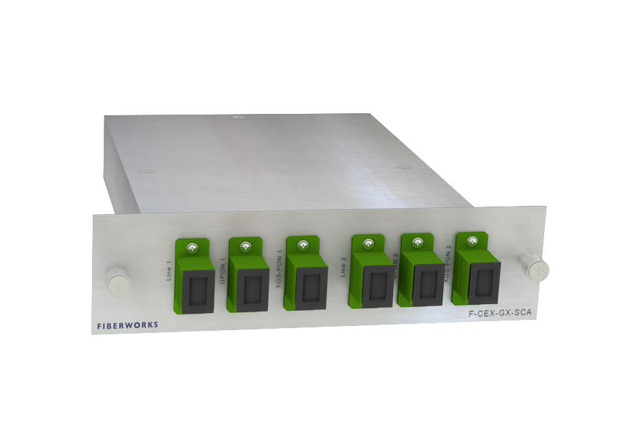 F-CEX-GX-SCA-2L3 Fiberworks AS  Fiberworks PON CEx mux, double, LGX3 GPON + XGS-PON, SC/APC connectors