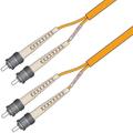 Patch MM DPX Flat ST/PC-ST/PC 40 m 62,5/OM1 3x5mm Ruggedized orange