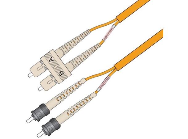 Patch MM DPX Forsterk SC/PC-ST/PC 3 m 62,5/OM1 3x5mm Ruggedized orange 