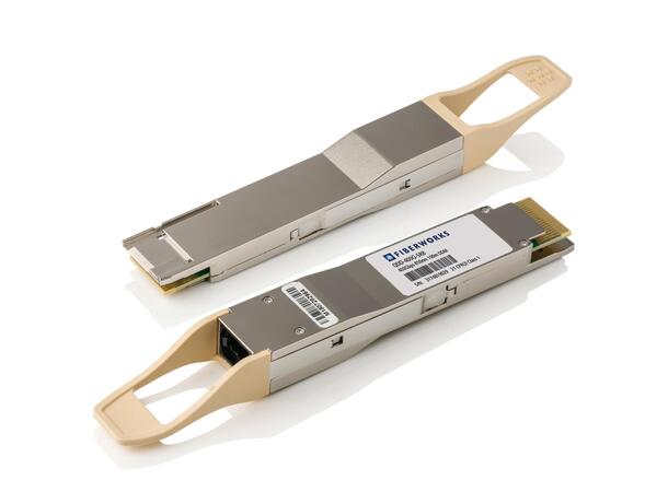 QSFP-DD, 400GBASE-SR8, 8x50 Gbps, 100m 850nm, 2dB, MM, MPO16, Fiberworks 