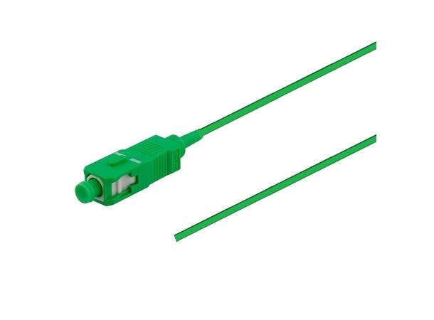 Fiberhale SM SC/APC 12-pakning, 1,5 m 9/OS2 G.657.A2, 900µm fast kledn., Grønn 