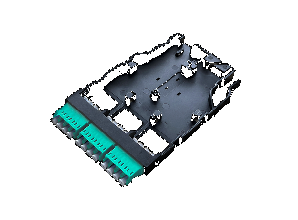 MPB6 Module for patching 12xLC MM OM3 3x LC-QUAD adapter, Aqua. B90