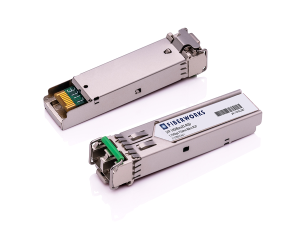 SFP, 1.25 Gbps GigE, DDM, 80km, Rugged 1550nm, 24dB, SM, Fiberworks 