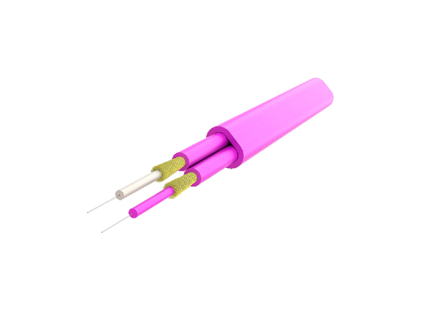 Snor MM DPX Flat LC/PC-LC/PC xx m 50/OM4 BIF 3x5mm Ruggedized magenta 