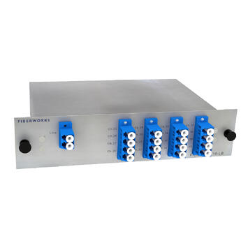 F-DMUX-S8AL-2532-LU Fiberworks AS  Fiberworks 8 ch. DWDM Mux/Demux, Side A C25-C32, 100 GHz, Single fiber, Low loss