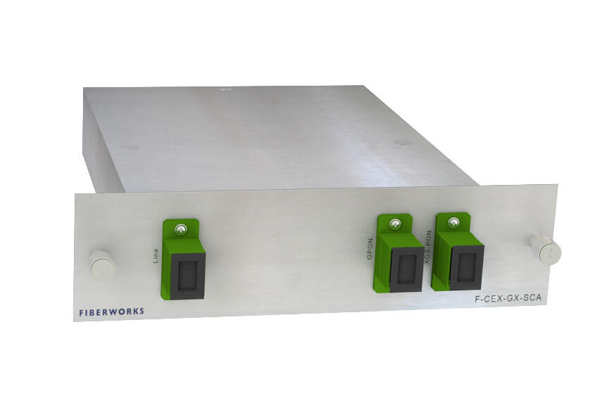 F-CEX-GX-SCA-L3 Fiberworks AS  Fiberworks PON CEx mux, LGX3 GPON + XGS-PON, SC/APC connectors