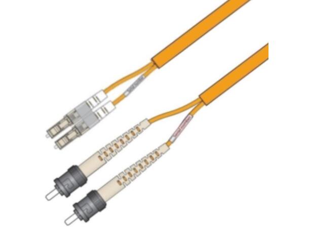 Patch MM DPX Flat LC/PC-ST/PC 20 m 62,5/OM1 3x5mm Ruggedized orange 
