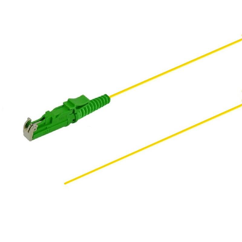 PT-7A2-T9Y-E2A-15-BP Fiberworks AS  Pigtail E2000/APC,12 pack blister, 1,5 m 9/OS2 G.657.A2, 900&#181;m fast kledning, Gul