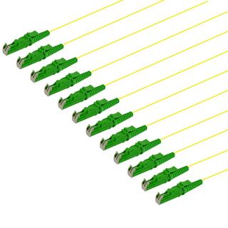 Pigtail E2000/APC,12 pack blister, 1,5 m 9/OS2 G.657.A2, 900&#181;m fast kledning, Gul