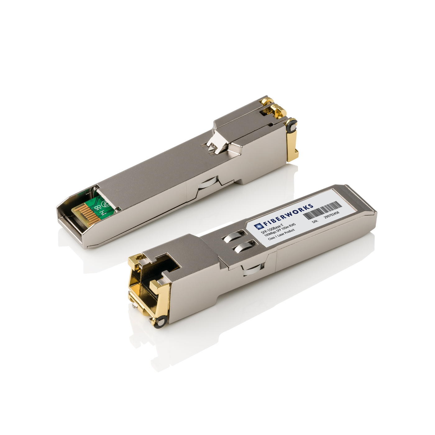 SFP-100Base-T-E Fiberworks AS  SFP, 100Base-T Copper Interface FX to TX convert, Extreme