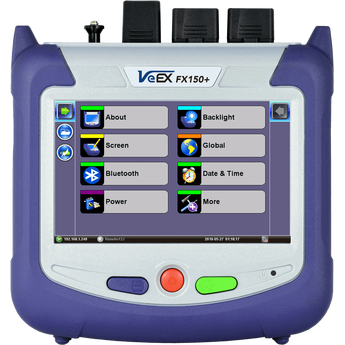 VX-FX150-SM65-32DB-1 VeEX Z06-05-075P VeEX FX150+ OTDR 1650 filtrert 32dB Wifi, Bluetooth, V-Scout, SC/APC, OPM HP