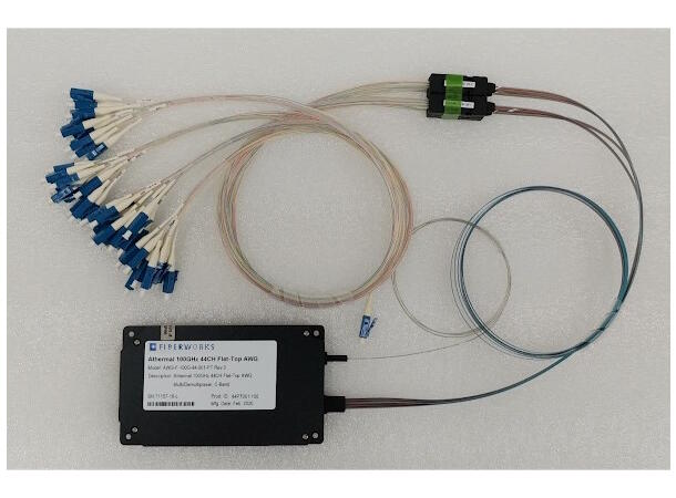 Fiberworks 40 ch. DWDM Mux/Demux module ITU ch. 21-60, 100 GHz, AWG, LC/UPC