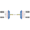 F-DMUX-S8BL-2532-LU Fiberworks AS  Fiberworks 8 ch. DWDM Mux/Demux, Side B C25-C32, 100 GHz, Single fiber, Low loss
