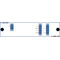 F-DMUX-S8BL-2532-LU Fiberworks AS  Fiberworks 8 ch. DWDM Mux/Demux, Side B C25-C32, 100 GHz, Single fiber, Low loss