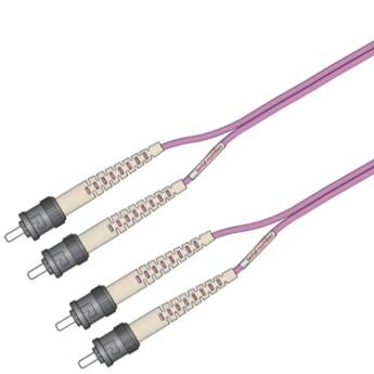 P-OM4-D2M-STP-STP-xx Fiberworks AS  Patch MM DPX ST/PC-ST/PC xx m 50/OM4 BIF (10G+) 2x &#248;2mm Magenta