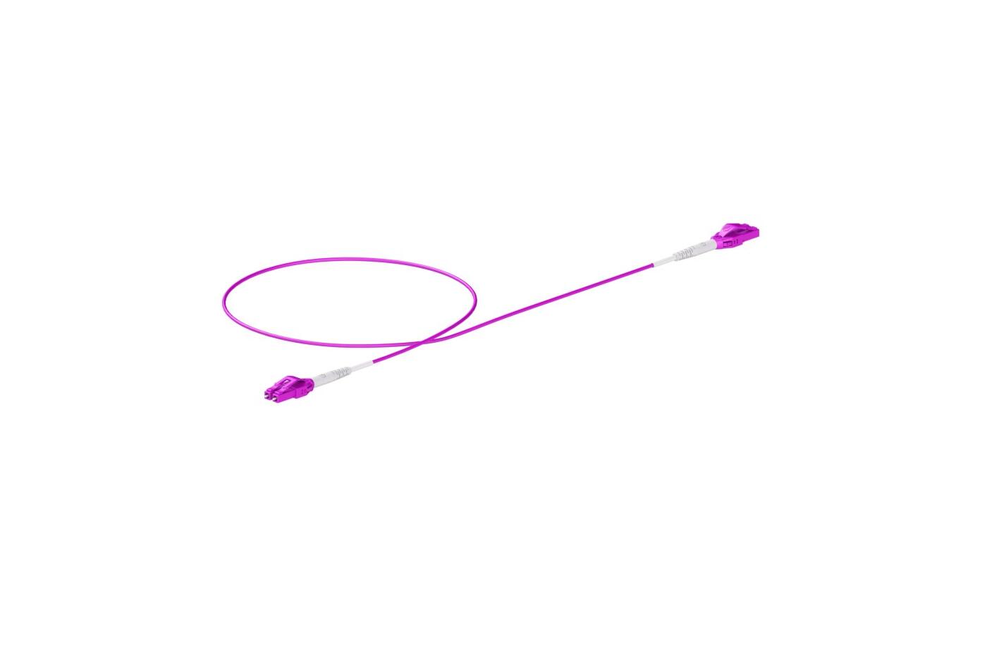 P-OM4-U2M-LCP-LCP-03 AFL Hyperscale P4AW2LLPCC-0006-M3 Patch MM DPX Uniboot LC/PC-LC/PC 3 m 50/OM4 BIF &#248;2mm Magenta/Erika Violet