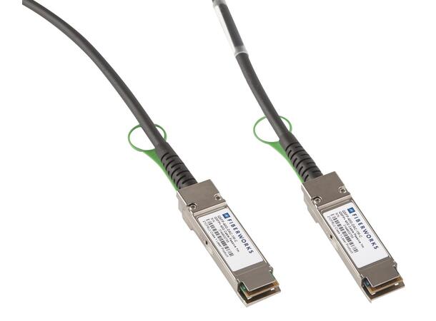 QSFP-DD 400G Copper Twinax cable (DAC) Passive, 400GBASE-CR8, 2m, Fiberworks 