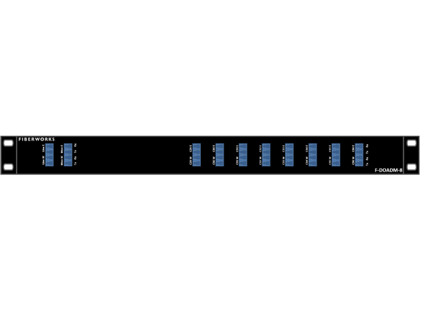 Fiberworks 8 ch. DWDM OADM w/mon.ports C29 - C36, "east+west", 1U 19", LC 