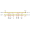 F-DOADM-8-MLU-2936 Fiberworks AS  Fiberworks 8 ch. DWDM OADM w/mon.ports C29 - C36, "east+west", 1U 19", LC