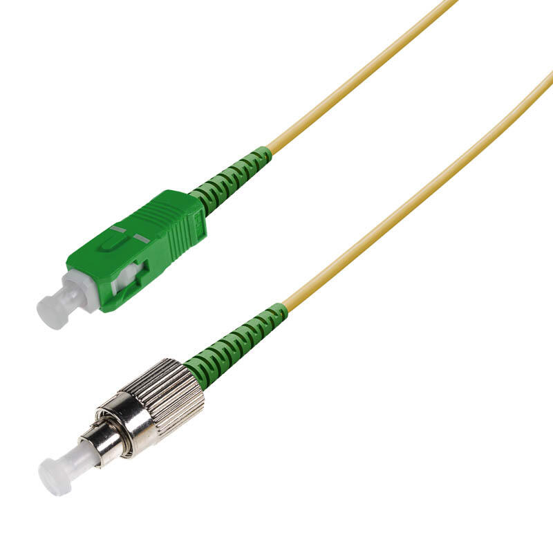 P-SM9-S3Y-FCA-SCA-xx Fiberworks AS  Snor SM SPX FC/APCR-SC/APC xx m 9/OS2 G.657.A2 ø2mm Gul