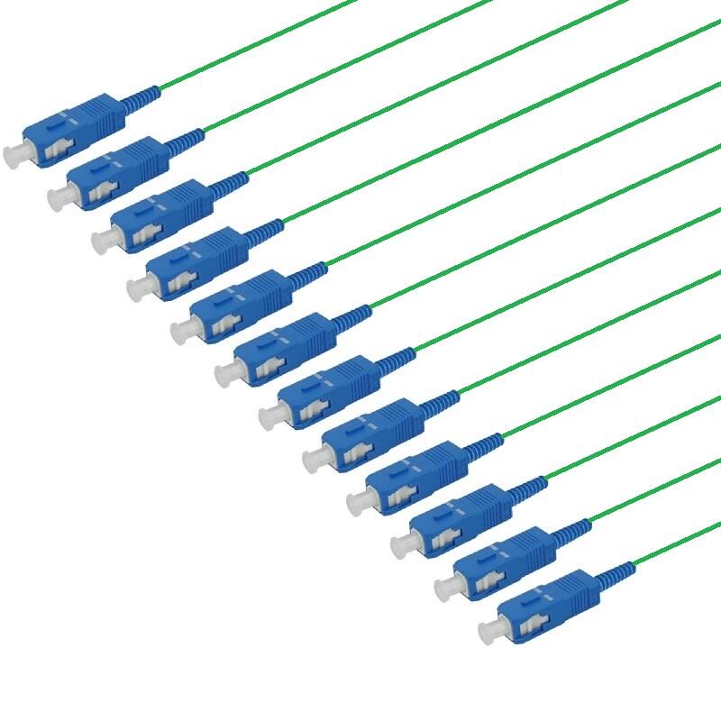 PT-SM9-T9G-SCU-15-BP Fiberworks AS  Fiberhale SM SC/UPC 12-pakning, 1,5 m 9/OS2 G.657.A2, 900&#181;m fast kledn., Gr&#248;nn