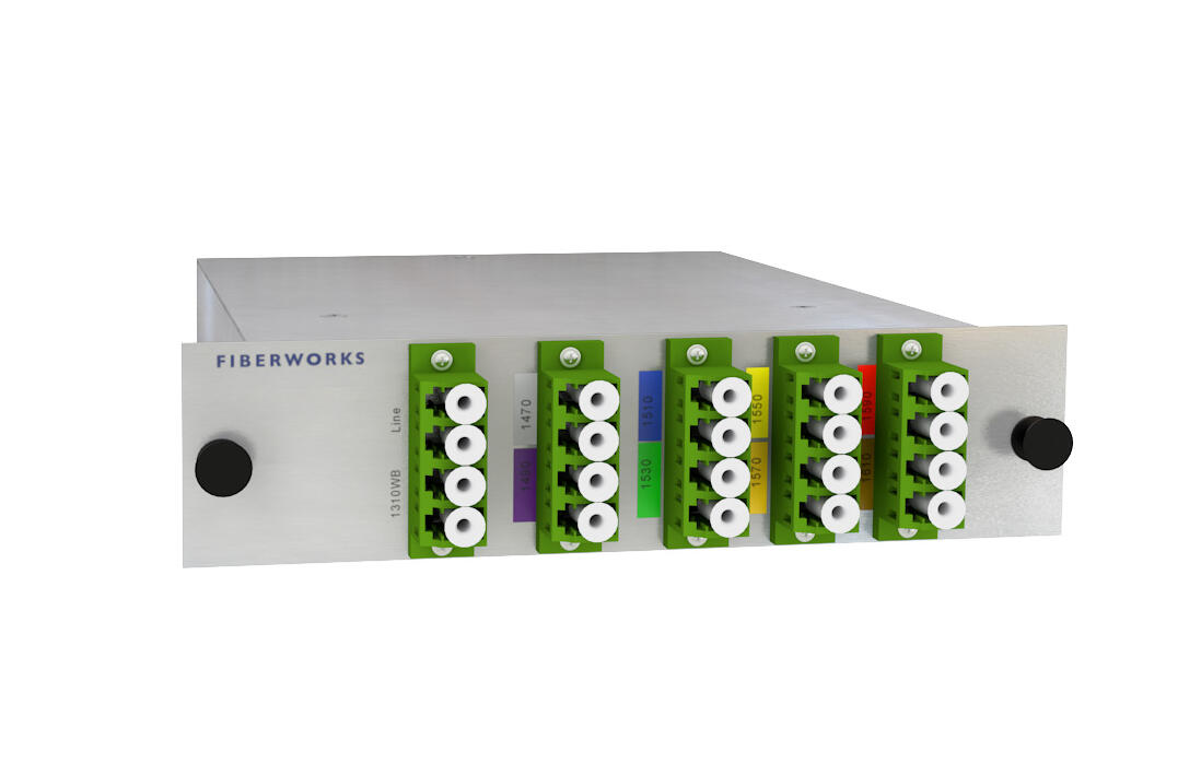 F-CMUX-8+1-4761-LX2A Fiberworks AS  Fiberworks 8+1 ch. CWDM Mux+Demux, LGX2 C47-C61 + 1310nm/CWDM upgrade, LC/APC
