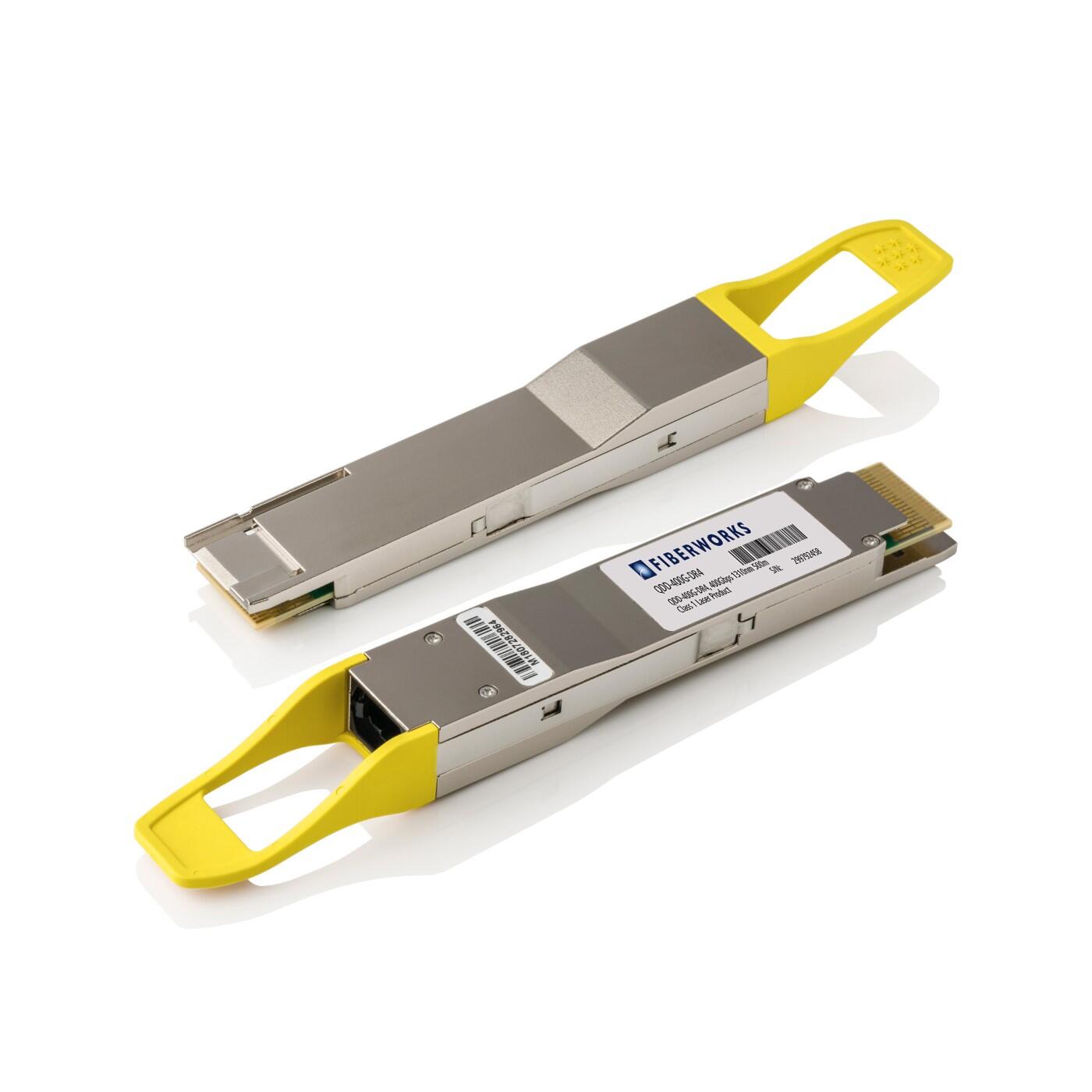 QDD-400G-DR4 Fiberworks AS  QSFP-DD, 400GBASE-DR4, 4x100 Gbps, 500m 1310nm, 3dB, SM, MPO12