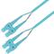 P-OM3-D5T-SCP-SCP-xx Fiberworks AS  Snor MM DPX Flat SC/PC-SC/PC x m 50/OM3 BIF 3x5mm Ruggedized aqua