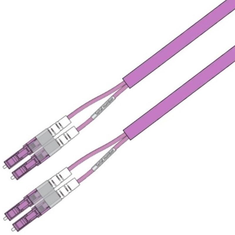 P-OM4-D5M-LCP-LCP-30 Fiberworks AS  Patch MM DPX Flat LC/PC-LC/PC 30 m 50/OM4 BIF 3x5mm Ruggedized magenta