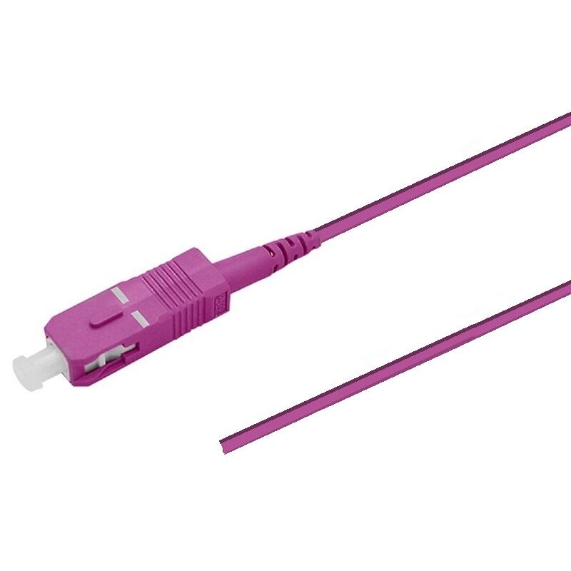 PT-OM4-T9M-SCP-15-BP Fiberworks AS  Pigtail MM SC/PC 12-pack blister 1,5 m 50/OM4 BIF 900&#181;m tight buffer, Magenta