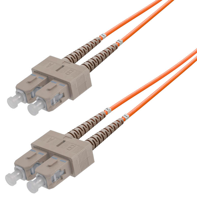 P-MM5-D3O-SCP-SCP-xx Fiberworks AS  Snor MM DPX SC/PC-SC/PC xx m 50/OM2 2x ø2mm Orange