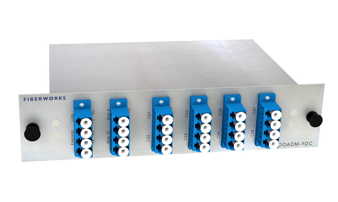 F-DOADM-8DC-MLU-2128 Fiberworks AS  Fiberworks 8 ch. DWDM OADM w/mon.ports C21 - C28, &quot;drop and continue&quot;, LC