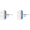 F-DMUX-8-C53-MLU Fiberworks AS  Fiberworks 8 ch. DWDM Mux+Demux for C53 ITU ch. 52-59, 100GHz, Monitor ports, LC