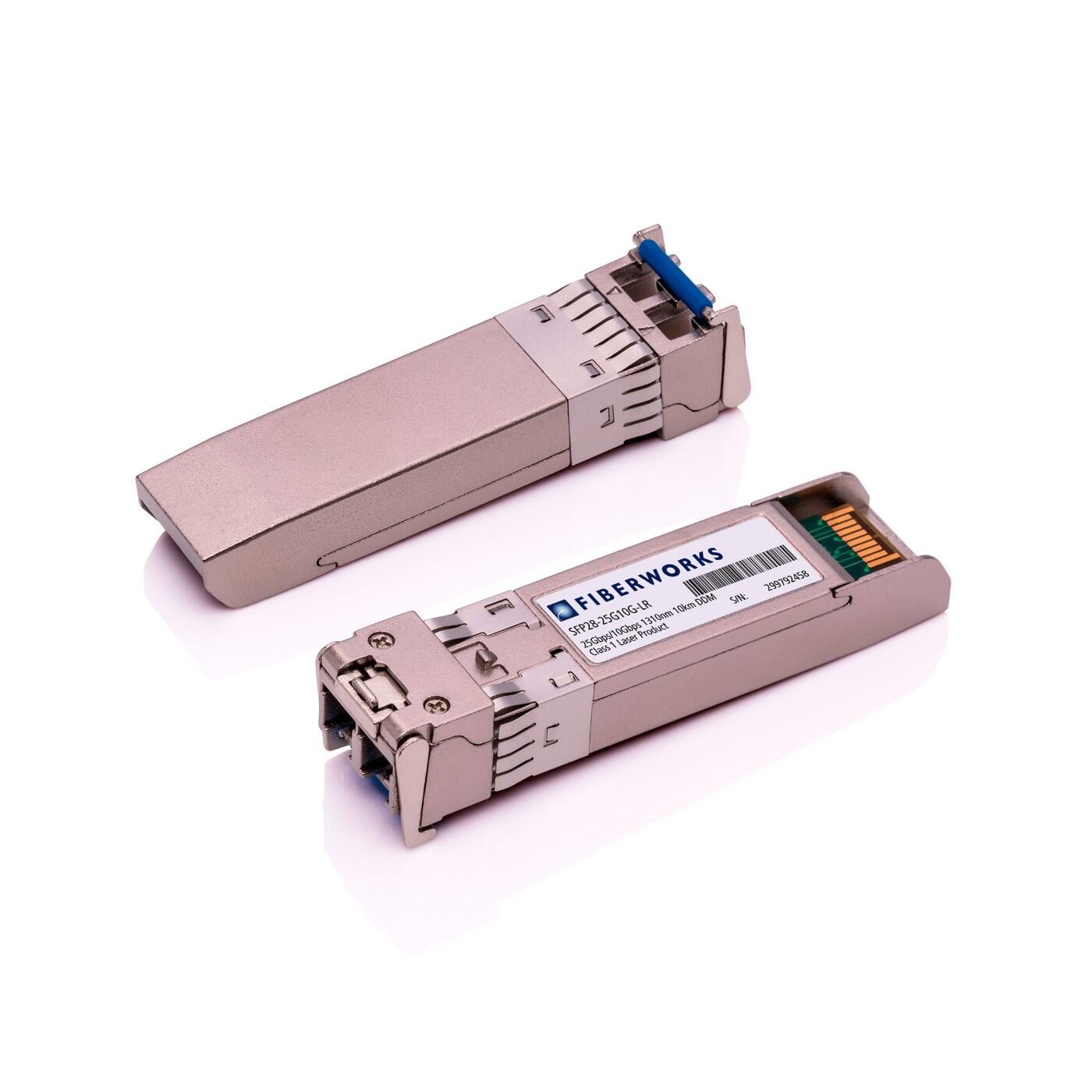 SFP28-25G10G-LR Fiberworks AS  SFP28, 25G/10G, DDM, 10km 1310nm, 6dB, SM